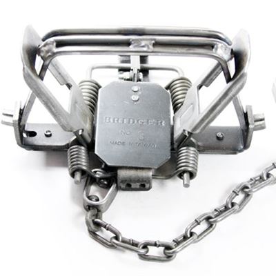 BRIDGER, TRAP, COILSPRING, # 3, MODIFIED, OFFSET, JAWS, 4 COILS