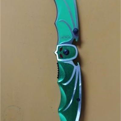 Tactical Knife Company Green Bat Folding Knife