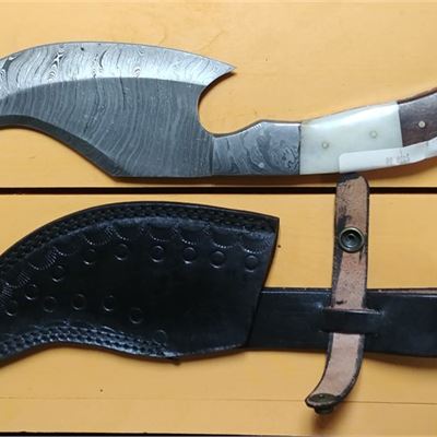 12" Damascus hunting knife