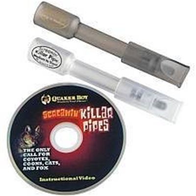 Quaker Boy Screamin Killar Pipes 2 Pack Predator Mouth Call Kit with Mini Instru