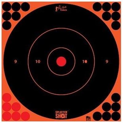 Splatter Shot 12" Orange Bullseye Target - 5 Pack
