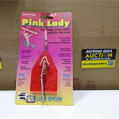 Anything Goes Auction - Luhr Jensen Pink Lady Diver 3-1/2 Pink