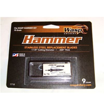 Hammer 85, 90, 100 Grain Stainless Steel Replacement Blade