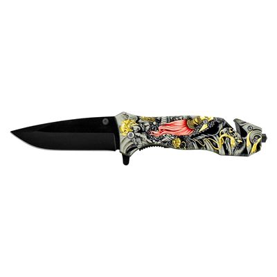 4.5" Spring Assisted Rescue Knife - Chaos