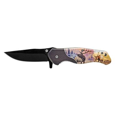 4.75" American Spirit Folding Pocket Knife - Deer