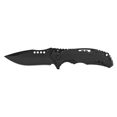 4.5" Hi Tech Grip Folding Pocket Knife - Black