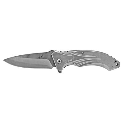 4.75" Spring Assisted Stainless Steel Folding Pocket Knife - Silver