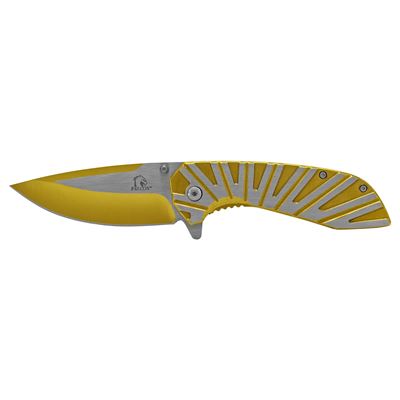 4.75" Heavy Duty Egyptian Wing Stainless Steel Folding Pocket Knife - Golden