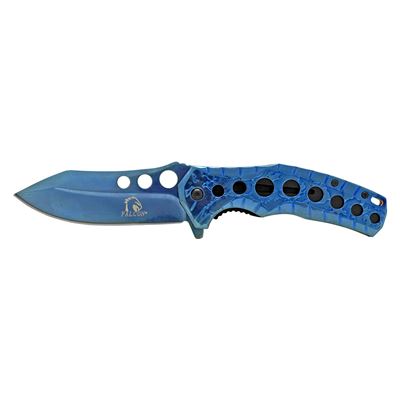 4.75" Stainless Steel Highlander Pocket Knife - Blue