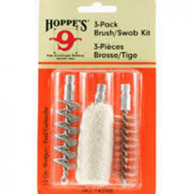 Hoppe's  9 .375/9mm Pistol 3-Pack Brush/Swab Kit