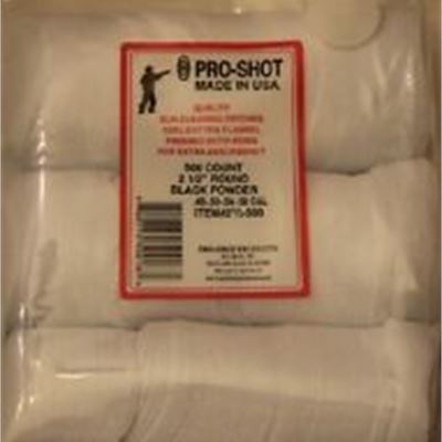 Traditions .45/.50/.54 Caliber 100% Cotton Cleaning Patches 500 Count