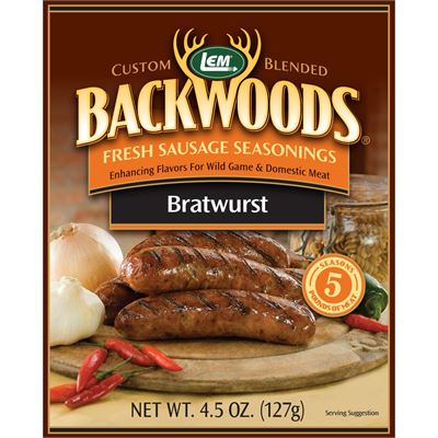 Backwoods Fresh Sausage Seasonings Bratwurst 25 OZ.