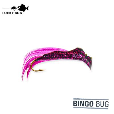 Bingo Bug -Black w/ Pink Stripe