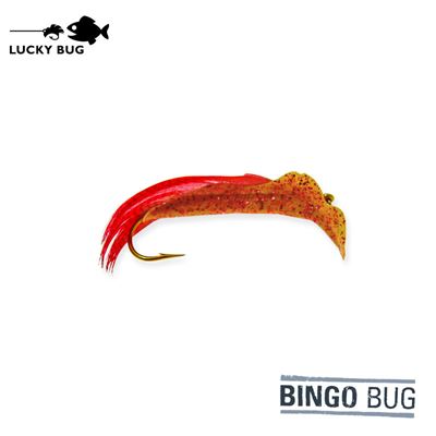 Small Bingo Bug - Buckskin with Red