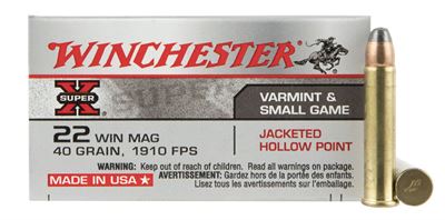 ✰ Winchester Ammo Super-X 22 Win Mag JHP 40 Grain [X22MH]